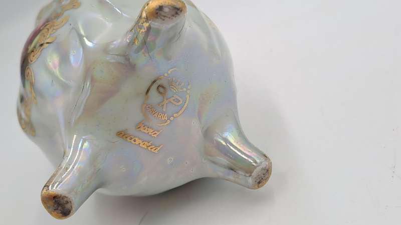 Vintage Hand Decorated Bavaria Vase -Germany 10,7cm x 7,5cm
