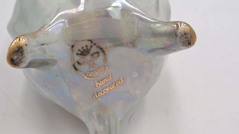 Vintage Hand Decorated Bavaria Vase -Germany 10,7cm x 7,5cm