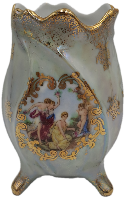 Vintage Hand Decorated Bavaria Vase -Germany 10,7cm x 7,5cm