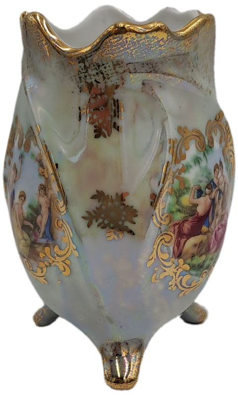Vintage Hand Decorated Bavaria Vase -Germany 10,7cm x 7,5cm