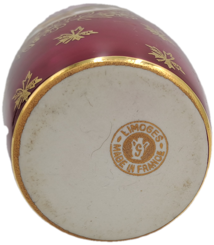 Small Vintage Limoges Porcelain Vase - Made in France 11,8cm x6cm