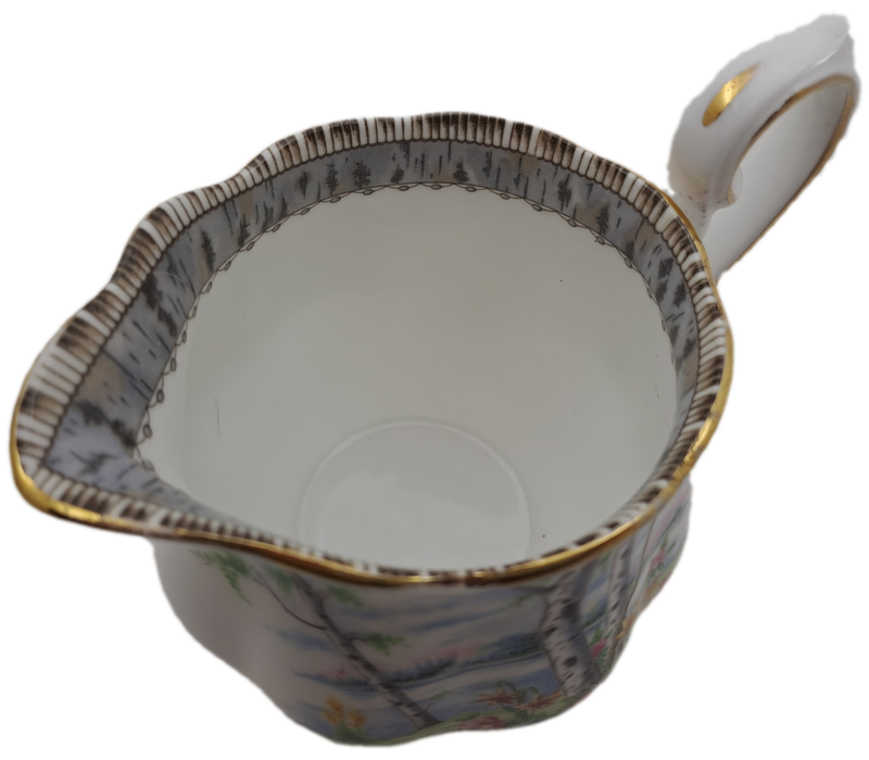 Vintage Royal Albert SILVER BIRCH Tea Creamer Bone China England 100x122x80mm
