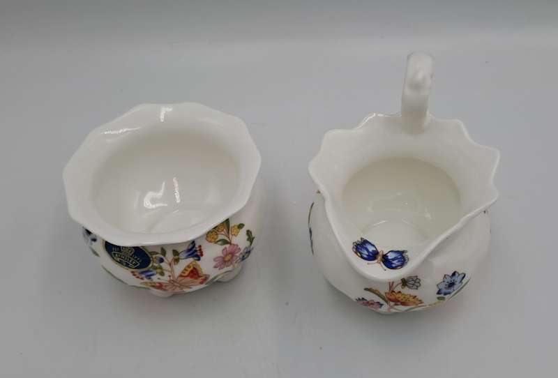 Vintage Aynsley COTTAGE GARDEN Surgar Bowl and Greamer -Bone China -England