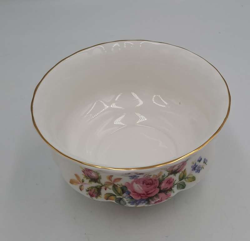 Vintage Royal Albert MOSS ROSE Tea Sugar Bowl- Bone China - England-
