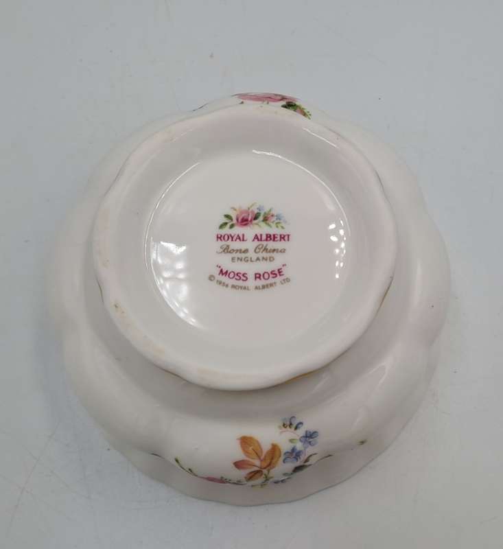 Vintage Royal Albert MOSS ROSE Tea Sugar Bowl- Bone China - England-