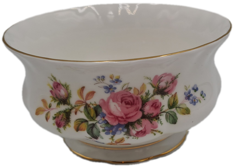 Vintage Royal Albert MOSS ROSE Tea Sugar Bowl- Bone China - England-