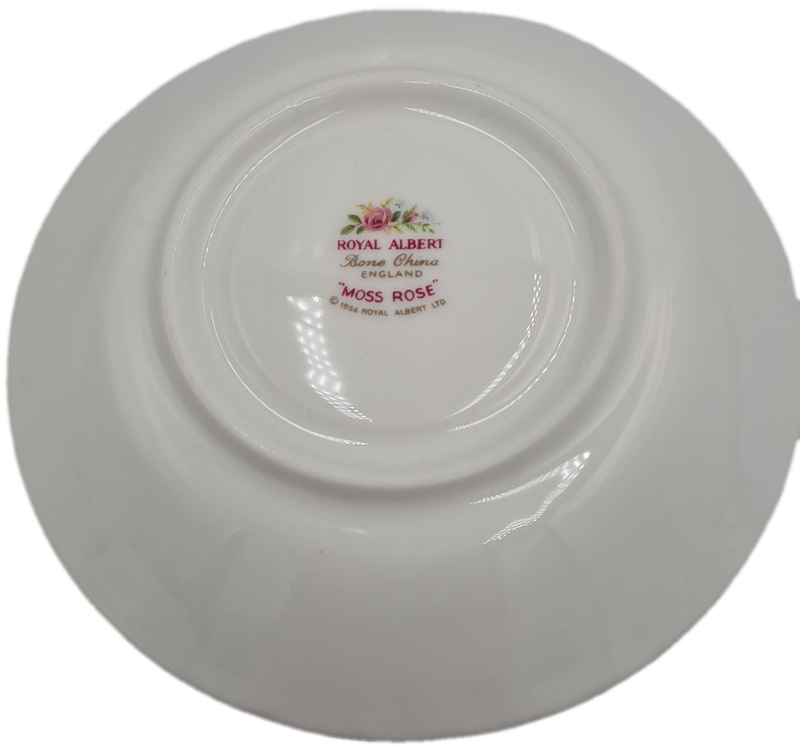 Vintage Royal Albert MOSS ROSE Tea TRIO - Bone China - England-