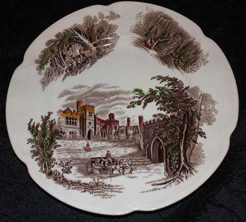 Crazy R1 Start Hand Engraving "Hadden Hall" Johnson Bros. wall plate PAT:no 165838 - see all Photo's