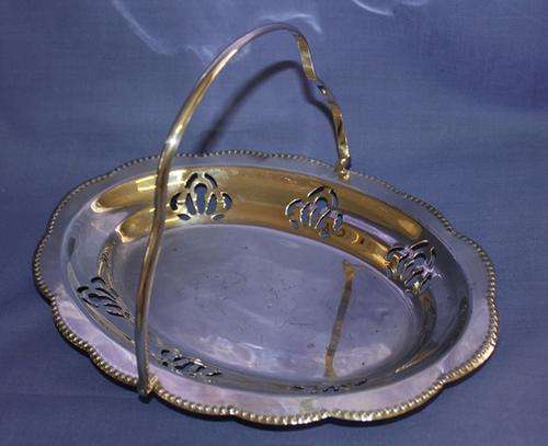 A Vintage EPNS Silver plated on Brass Tray 245g - 275X210X190mm - See more