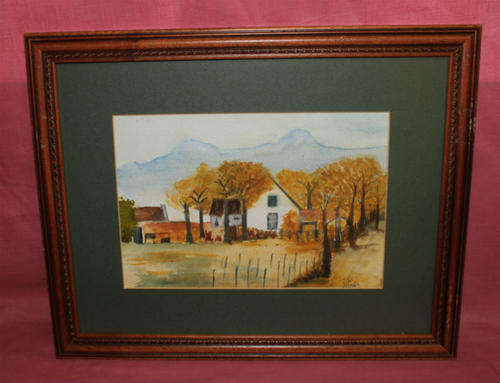 A Framed 2004 painting by artist J.W ... 415mm x 340mm  - see More