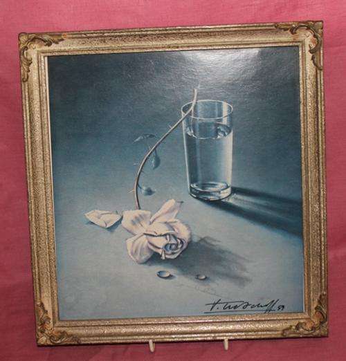 Vintage Framed Tretchikoff Print 285x305mm see all photo's