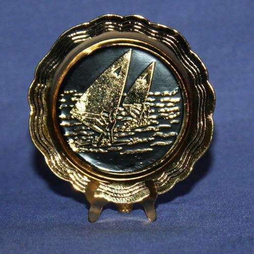 Tiny miniture Printers tray ornament- 2-3cm -plate on stand - 2-3cm (postage to 1kg will be combined