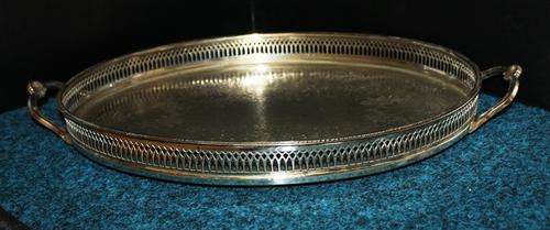 a Large Vintage EPNS silver plated tray 500mm x50mm x333mm - 1165kg. see more