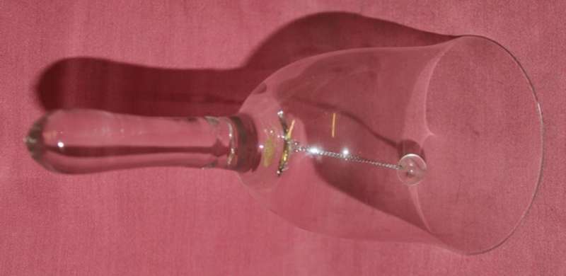 a Glass\ Crystal ?  Dinner Bell-  180mm