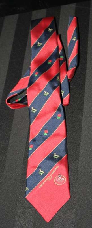 Crazy R1 Start !!! 1994 Springbok Rugby Tie -South Africa vs England - Lion Lager