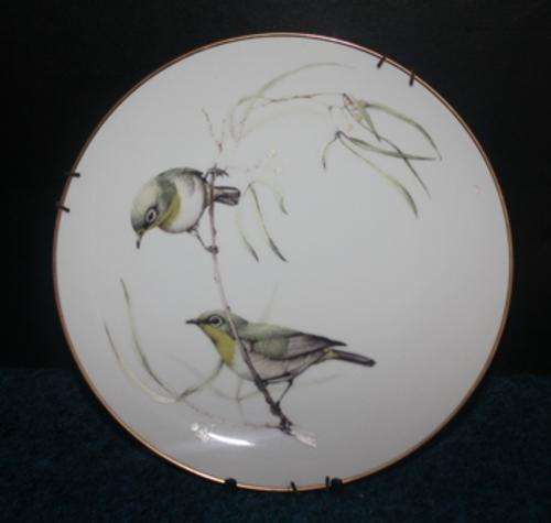 Limited edition wall Plate 1 of 2000 sets world Wide. Cape White-Eye - 1983 - Jill Adams