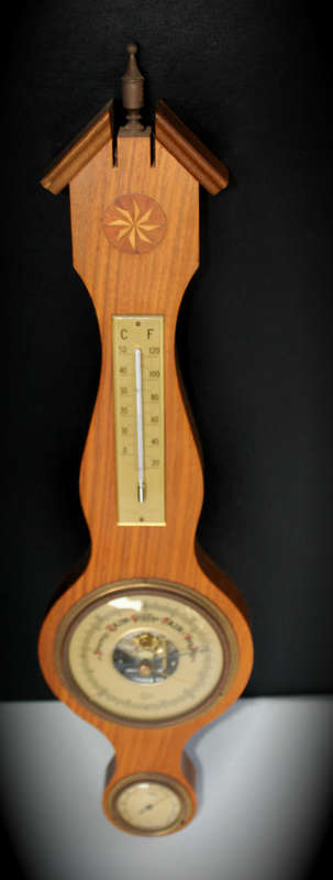 Barigo Stormy Rain Change Fair Very Dry Meter with Thermo and Hydrometer 505x130x25mm