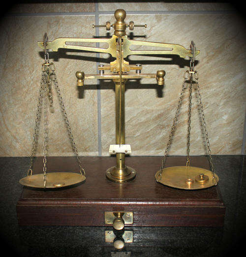 Large Antique librassco Balance scale - 400x398x220mm