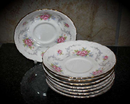Royal Albert Bone China   "TRANQUILITY"  England- Saucer - Bid is for 1 Saucer -8 available