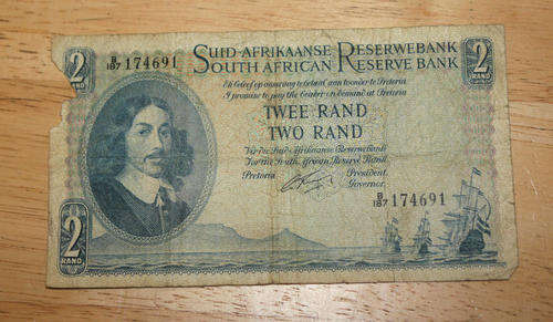 Old Rissik R2 Note -B187 174691- Circulated as in Photo