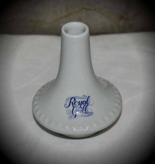 Huguenot Fine China Mini Vase or Candle stick- South Africa-Royal grill- 105x77mm