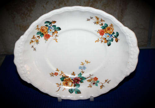 Antique Grindley England CreamPetal serving tray  200x155mm chipped on back