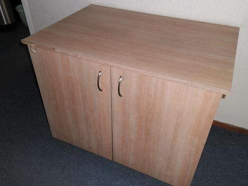 Light oak veneer cupboard