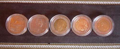 20 YEARS DEMOCRACY R5 COINS 1994,2000,2008,2011,2014  Encapsulated