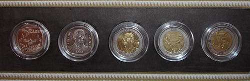 20 YEARS DEMOCRACY R5 COINS 1994,2000,2008,2011,2014  Encapsulated