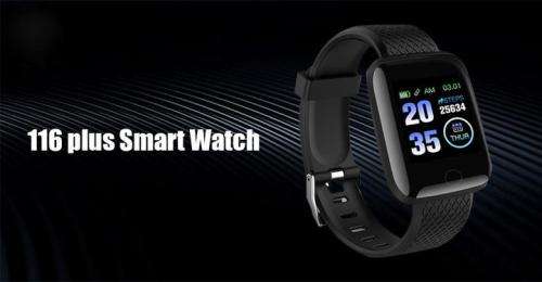 116 PLUS SMART FITNESS WATCH BLACK