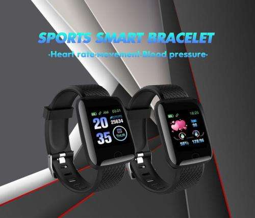 116 PLUS SMART FITNESS WATCH BLACK