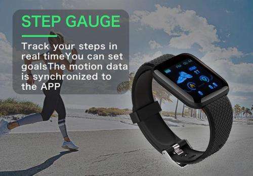 116 PLUS SMART FITNESS WATCH BLACK