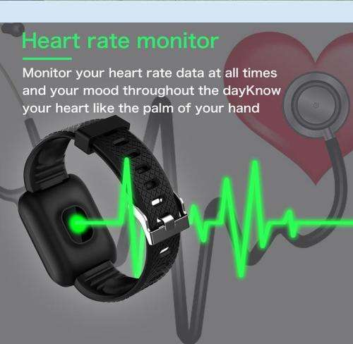 116 PLUS SMART FITNESS WATCH BLACK