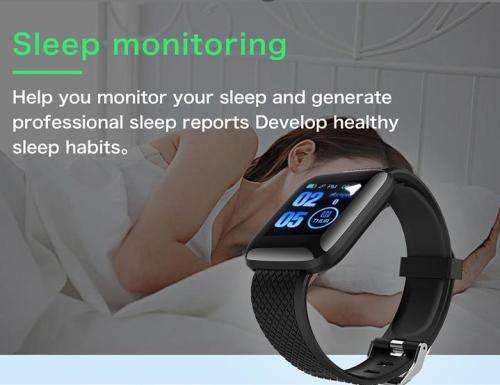 116 PLUS SMART FITNESS WATCH BLACK