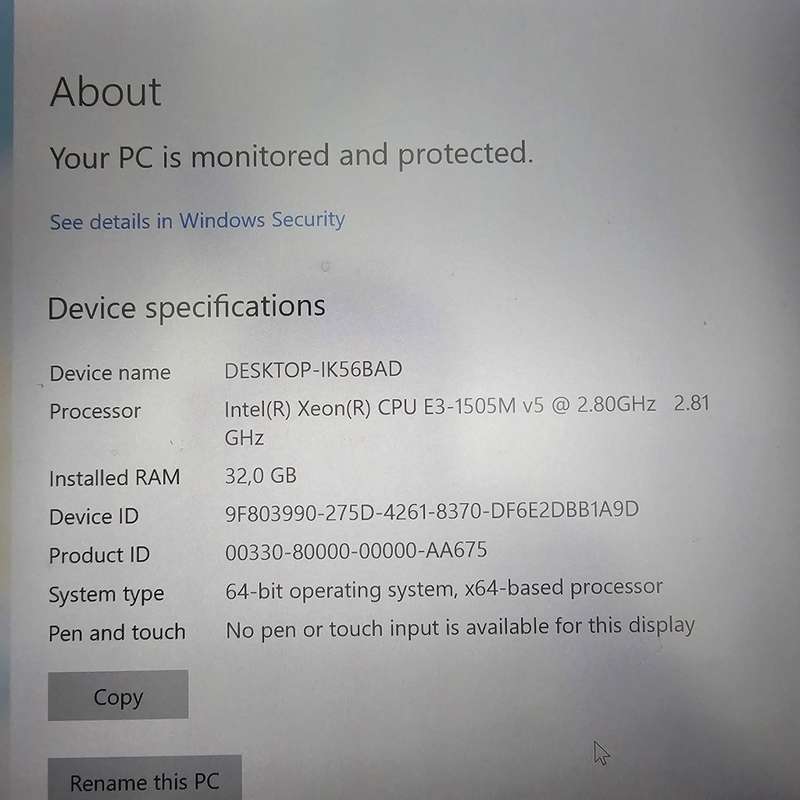 HP ZBOOK 15 G3  XEON(R) CPU E3-1505M MOBILE WORKSTATION LAPTOP