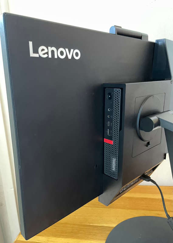 LENOVO THINKCENTRE TI024GEN3 + THINKCENTRE M920Q CORE I5 8TH GEN ALL-IN-ONE PC (MONITOR AND TINY PC)