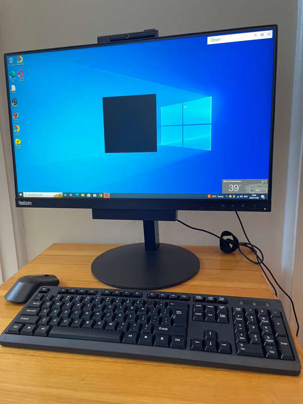 LENOVO THINKCENTRE TI024GEN3 + THINKCENTRE M920Q CORE I5 8TH GEN ALL-IN-ONE PC (MONITOR AND TINY PC)