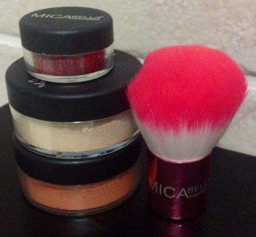EYE SHADOW / LIPGLOSS + FOUNDATION + BLUSH + KABUKI BRUSH | MICA BELLA COSMETICS | FREE GIFT*