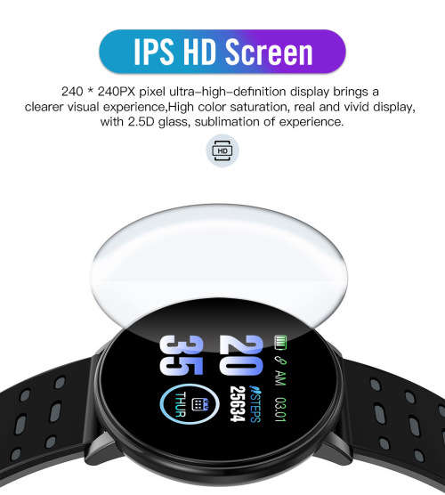 D119 Plus Childrens Bluetooth Fitness Smartwatch, Heart Rate, Blood Pressure, O2, IP67 Waterproof.