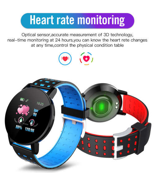 D119 Plus Childrens Bluetooth Fitness Smartwatch, Heart Rate, Blood Pressure, O2, IP67 Waterproof.