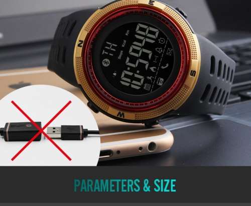 Sports / Outdoor Bluetooth, Android/ ios Sync, Waterproof 50 m Skmei Digital Full Function Watch,