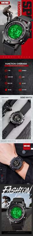 100 meter Waterproof Swimming / Diving Digital Full function sport orientated watch.