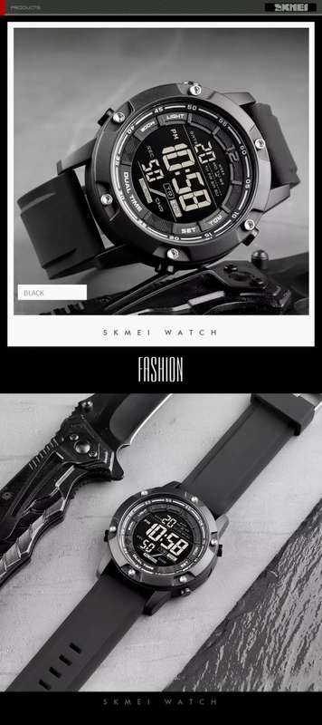 100 meter Waterproof Swimming / Diving Digital Full function sport orientated watch.