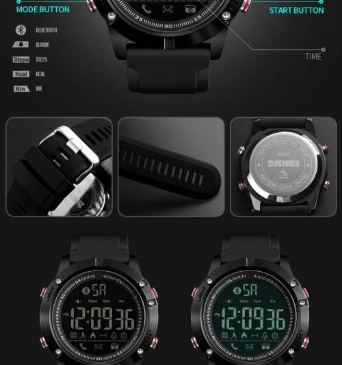 Metal Case 50m Waterproof, Bluetooth Android / Apple ios, Sync, Digital Full Function Watch,Quality