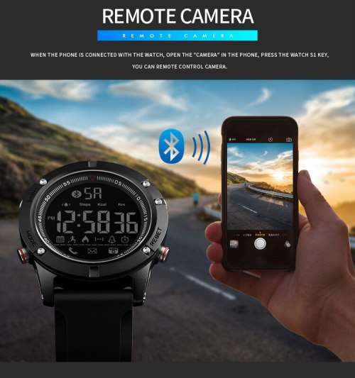 Metal Case 50m Waterproof, Bluetooth Android / Apple ios, Sync, Digital Full Function Watch,Quality