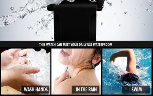 Metal Case 50m Waterproof, Bluetooth Android / Apple ios, Sync, Digital Full Function Watch,Quality