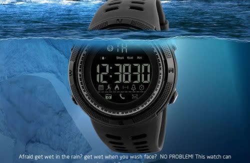 Sports / Outdoor Bluetooth, Android/ ios Sync, Waterproof 50 m Skmei Digital Full Function Watch,