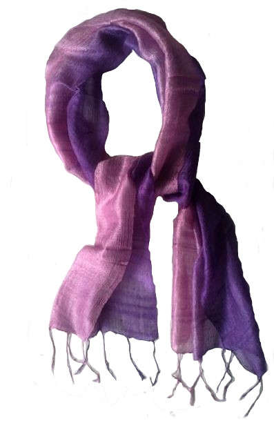 100% Pure Raw Silk Spring Scarf - Free Shipping
