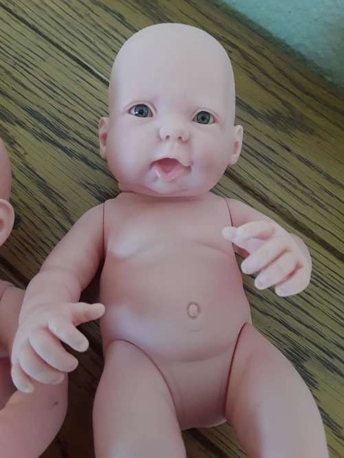 Little Girl up for adoption! She is beautiful, soft non-toxic vinyl and realistic.