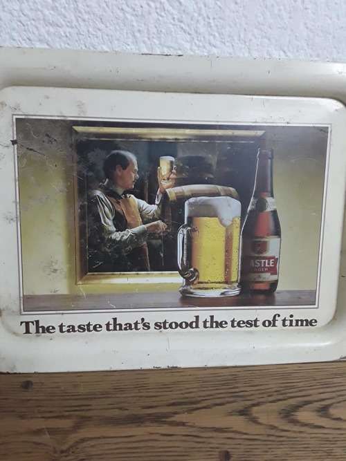 Nice item for your bar Collection. Castle Lager Tray.